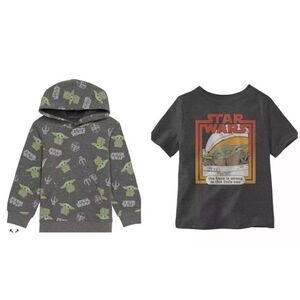 Bundle Fleece 2 Piece Set with STAR WARS One Sleeve HYBRID Toddler Boys…